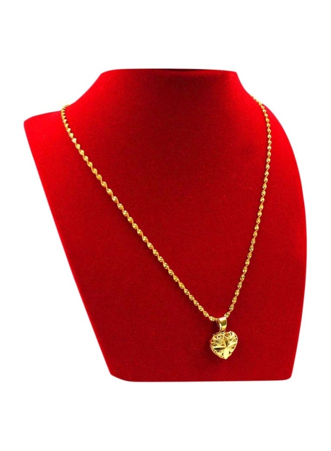 18 Karat Gold Plated Pendant Necklace - v1577202883/N32942628A_1