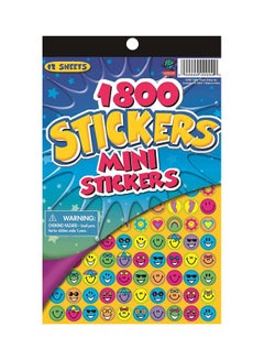 EUREKA 1800-Piece Mini Stickers 458115 10inch 