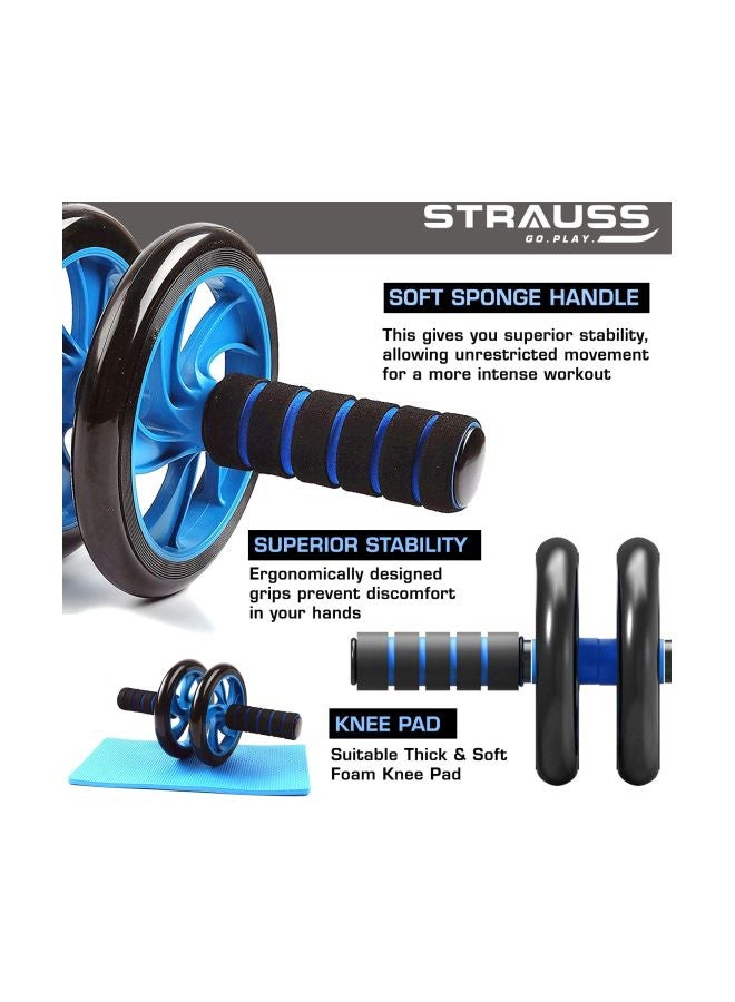 STRAUSS - Double Wheel Ab Exerciser One Size - Image 1