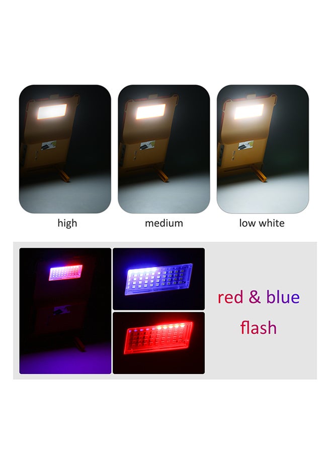 مصباح يعمل بالطاقة الشمسية مزود بمنفذ USB للاستخدام في الأماكن الخارجية أحمر/أزرق - Image 5