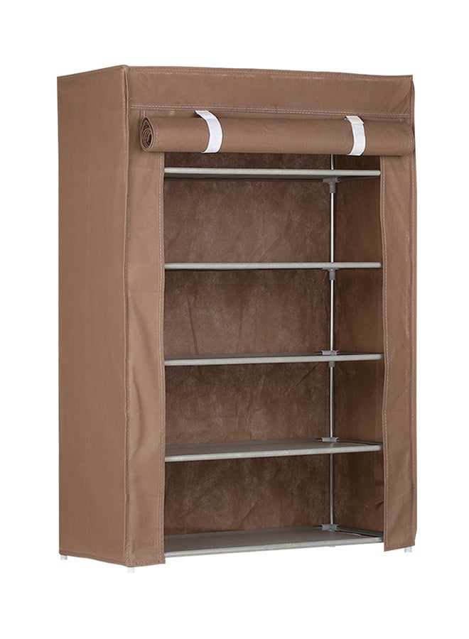 حامل أحذية من 4 أرفف بني 55x7x22سم - Image 1