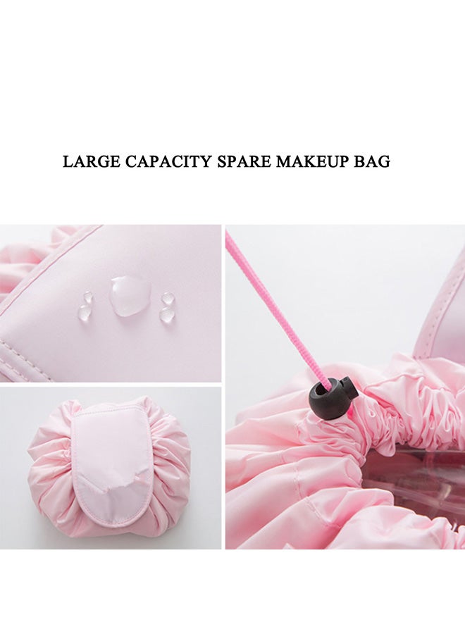 حقيبة مستحضرات تجميل للسفر وردي - Image 2