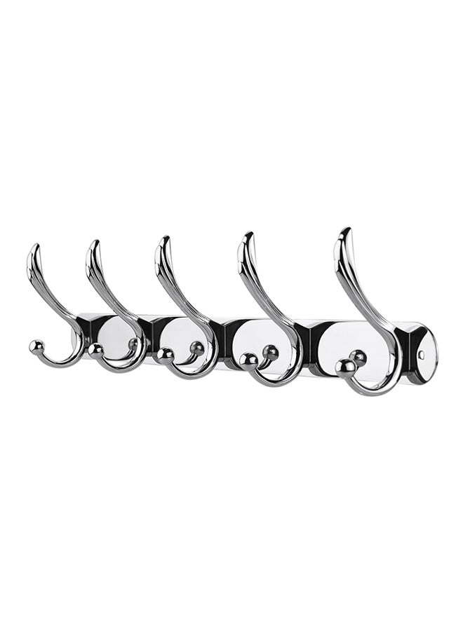 Wall Mounted Hook Hanger Silver 46.5x7x11cm  - Image 1