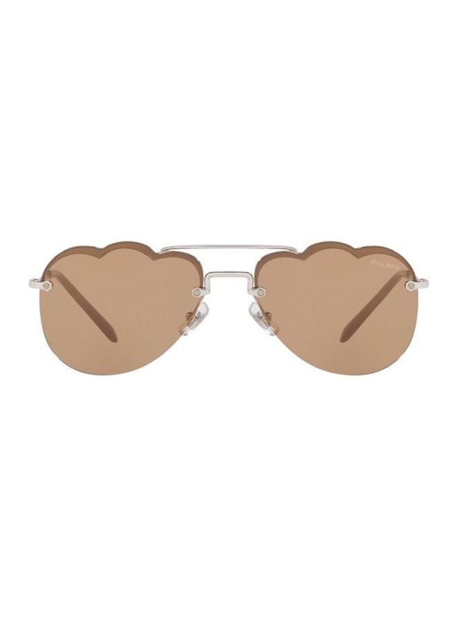 Miu Miu - Women's Mirrored Aviator Sunglasses 56US-1BC/176 - Image 1