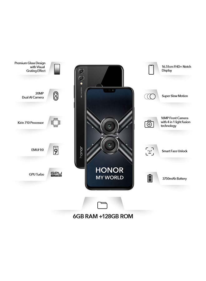 Honor 8X Dual SIM Black 6GB RAM 128 GB 4G LTE - Image 3