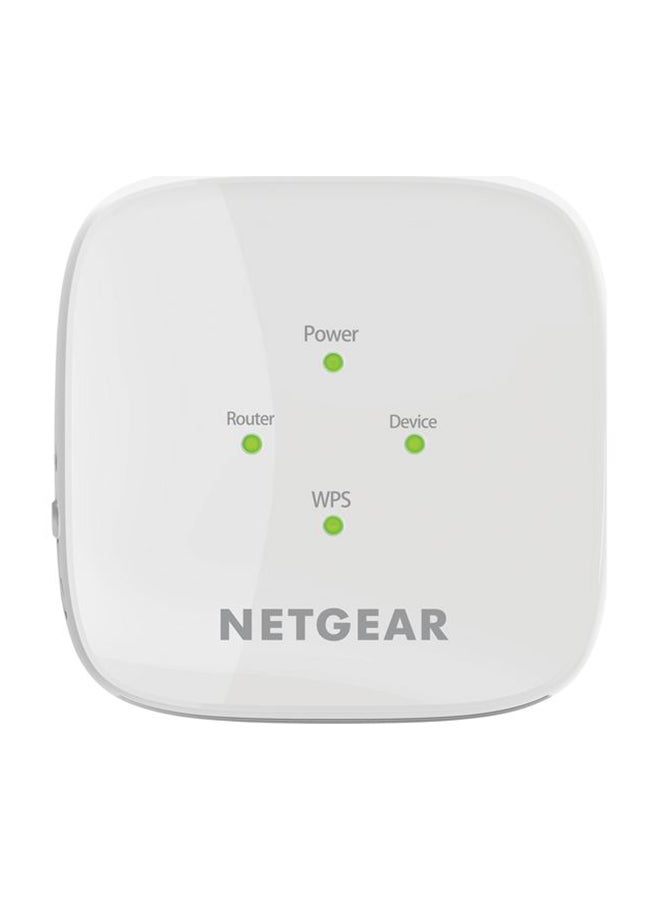 NETGEAR - AC1200 802.11AC Dual Band Wifi Range Extender EX6110-100UKS Boost Your Existing Wifi Boost The Range Of Your Wifi Network To Every Corner Of Your Home For Maximum Wifi Performance White - Image 1