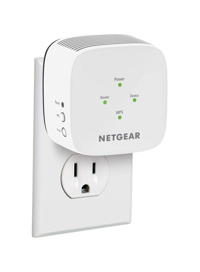 NETGEAR - AC1200 802.11AC Dual Band Wifi Range Extender EX6110-100UKS Boost Your Existing Wifi Boost The Range Of Your Wifi Network To Every Corner Of Your Home For Maximum Wifi Performance White - Image 1