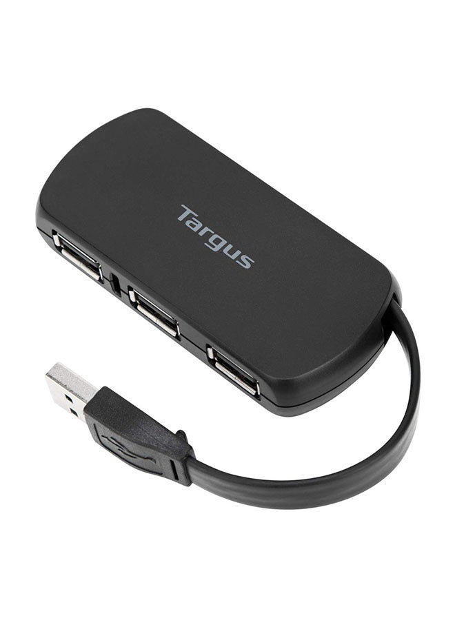 تارجوس موزع USB محمول مكون من 4 منافذ أسود/فضي - Image 1