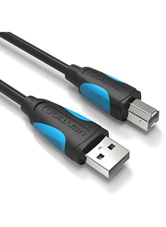 فينشن كابل طابعة USB ذكر A إلى ذكر B الأسود / الأزرق - Image 2
