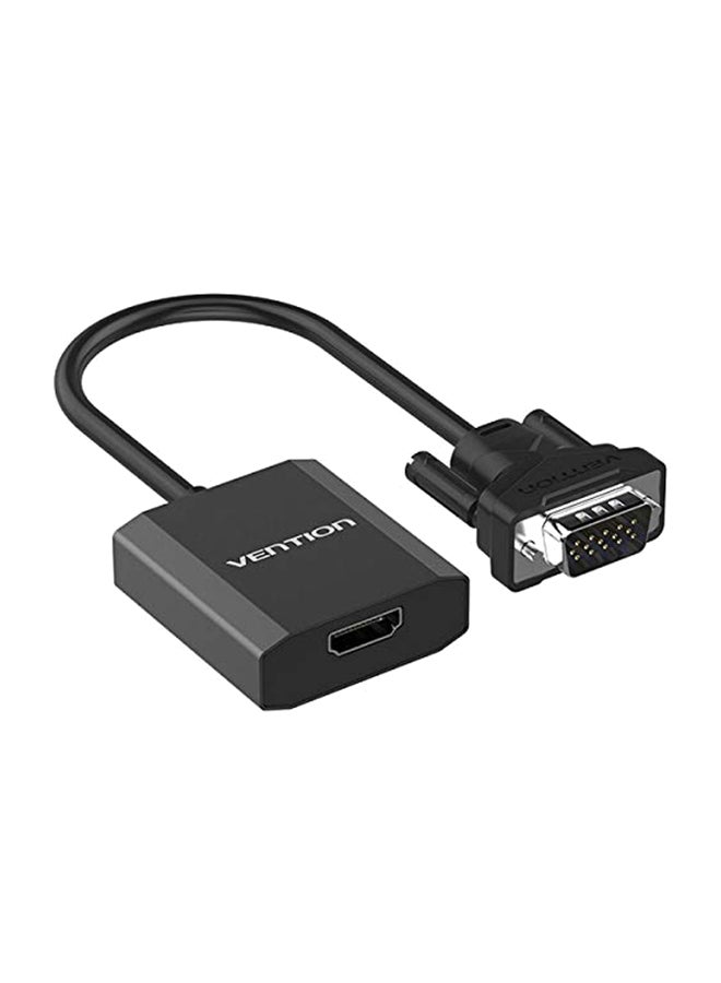 VENTION VGA To HDMI Converter Adapter Cable Black/Silver - Image 1