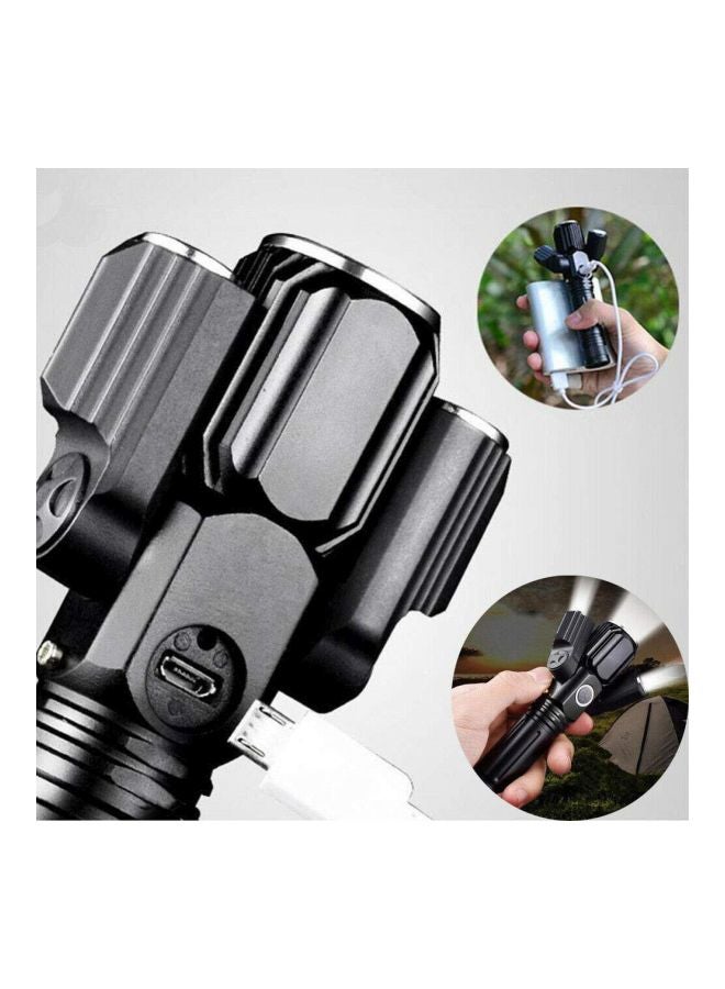 Sunshine Electric LED Torch With 3 Head Black 14.6centimeter - Image 4