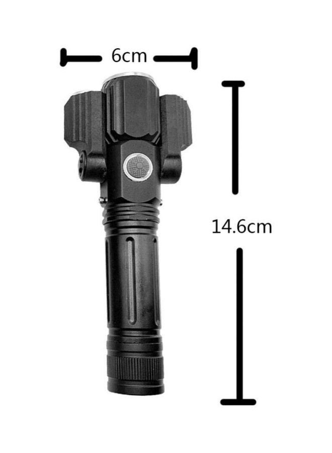 Sunshine Electric LED Torch With 3 Head Black 14.6centimeter - Image 5