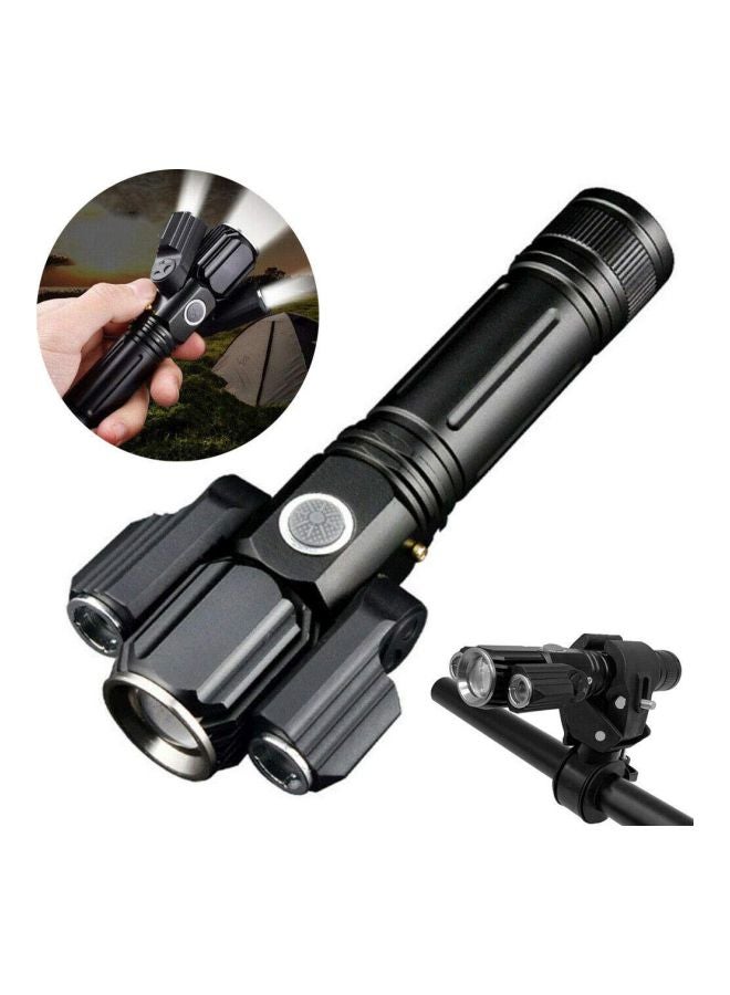 Sunshine Electric LED Torch With 3 Head Black 14.6centimeter - Image 2