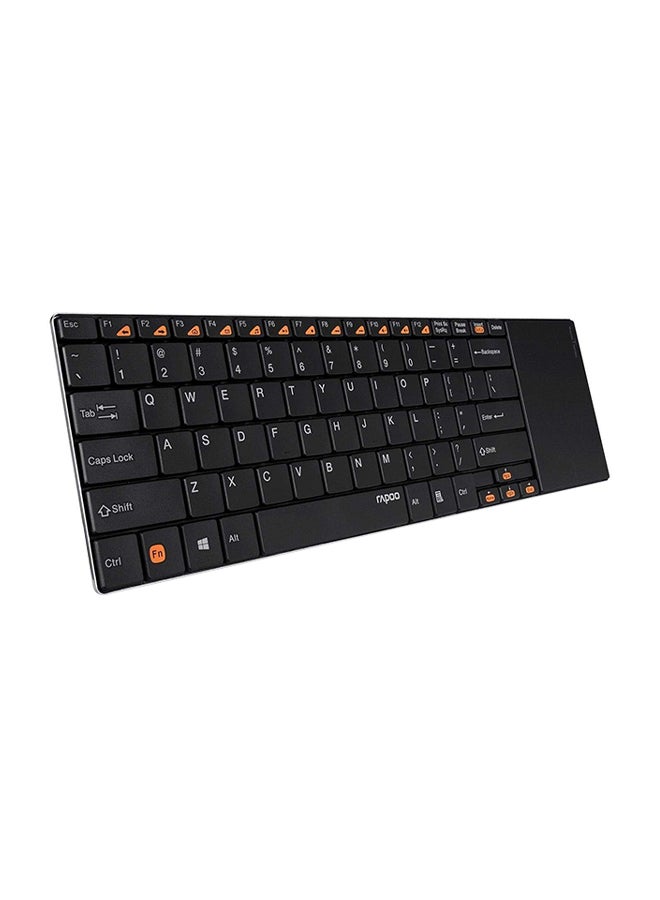 Rapoo High Grade Wireless Keyboard With Touchpad Black