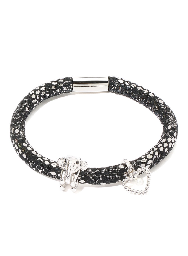 CHRISTINA DESIGN LONDON Sterling Silver Bracelet With Amethyst Gemstone  - Image 1