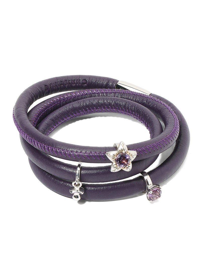 CHRISTINA DESIGN LONDON - Multi Layer Sterling Silver Bracelet With Lode Star - Image 1
