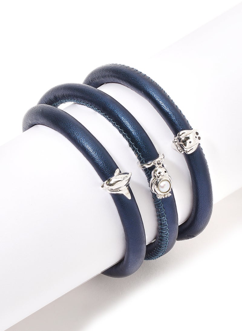 CHRISTINA DESIGN LONDON Multi Layer Sterling Silver Bracelet  - Image 2