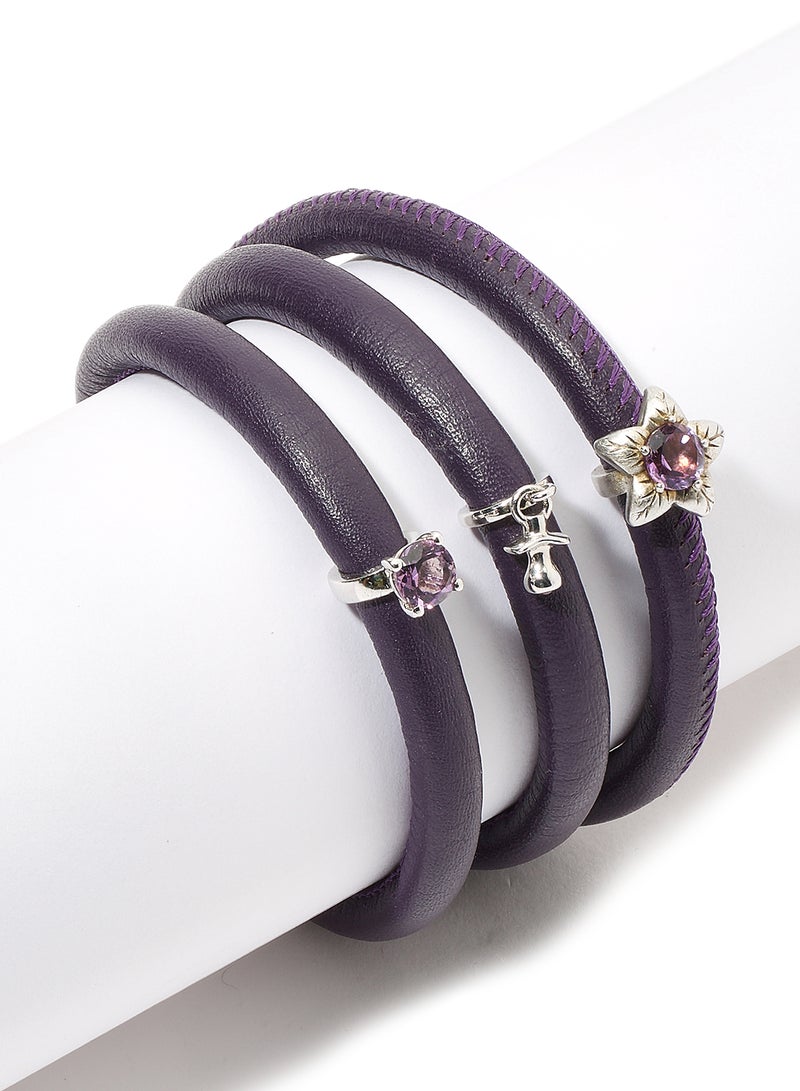 CHRISTINA DESIGN LONDON - Multi Layer Sterling Silver Bracelet With Lode Star - Image 1