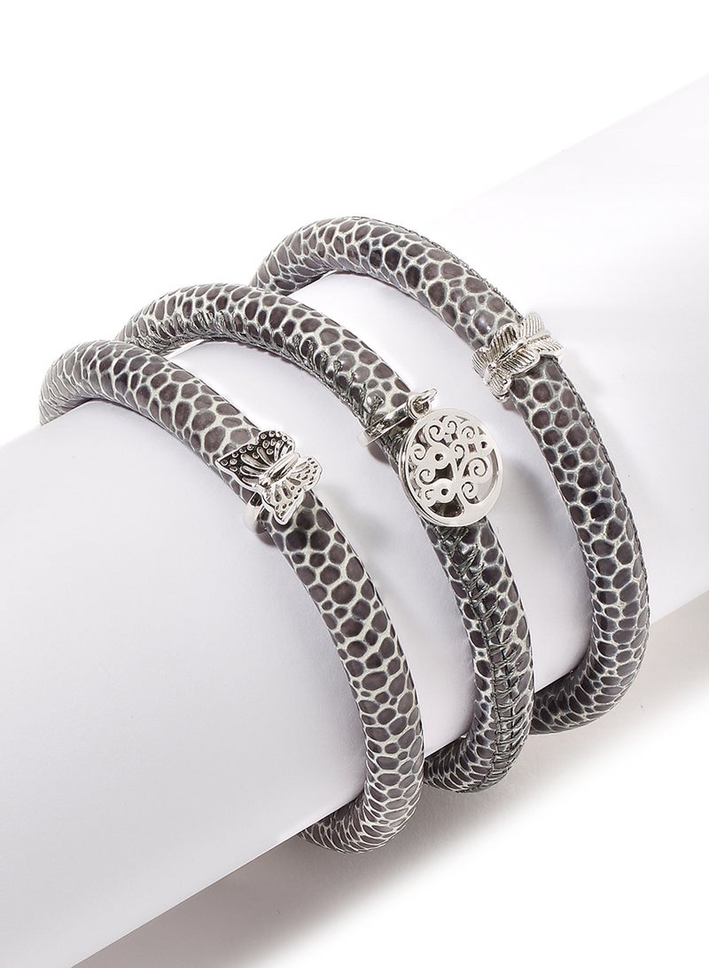 CHRISTINA DESIGN LONDON - Multi Layer Sterling Silver Bracelet - Image 1