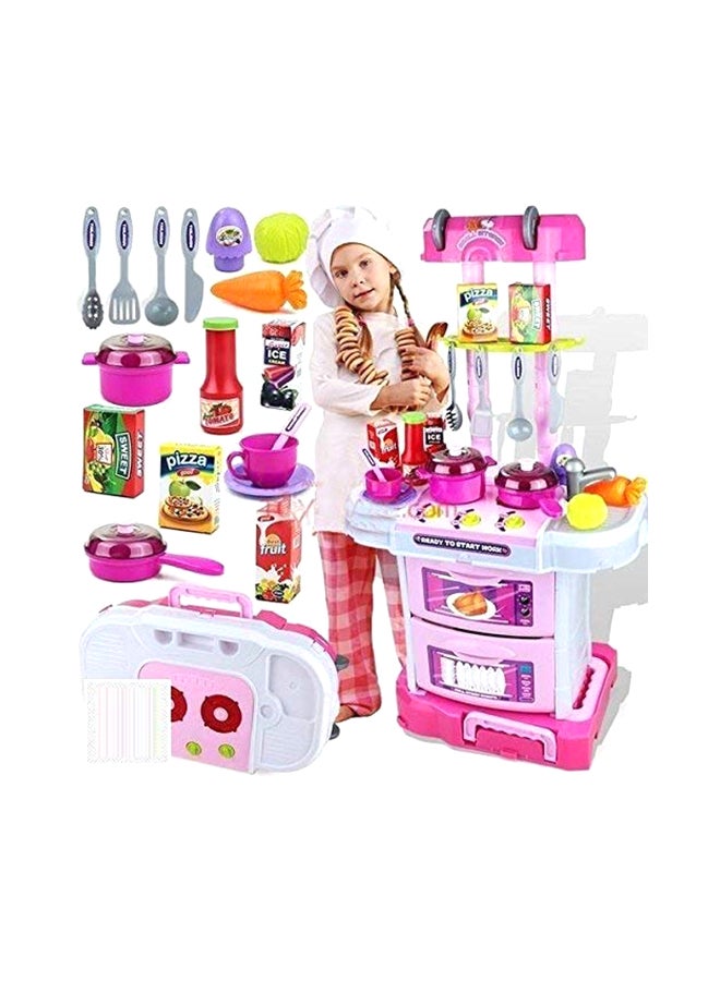 Techhark Little Chef Kitchen Play Set 60.7x42.5x7.7cm  - Image 1