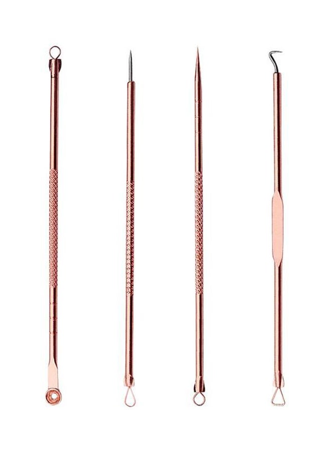 Generic 4-Piece Blackhead Remover Needle Set Rose Gold  - Image 1