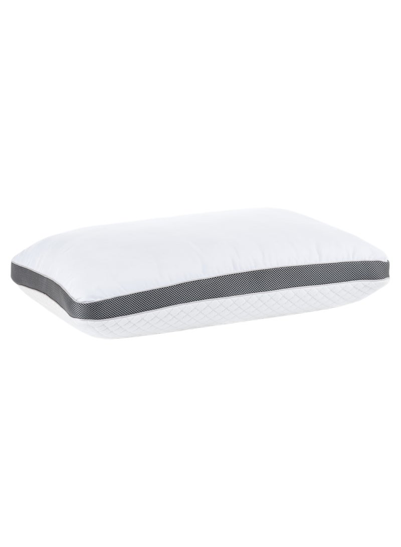Rest Memory Foam Pillow Cotton White/Grey 