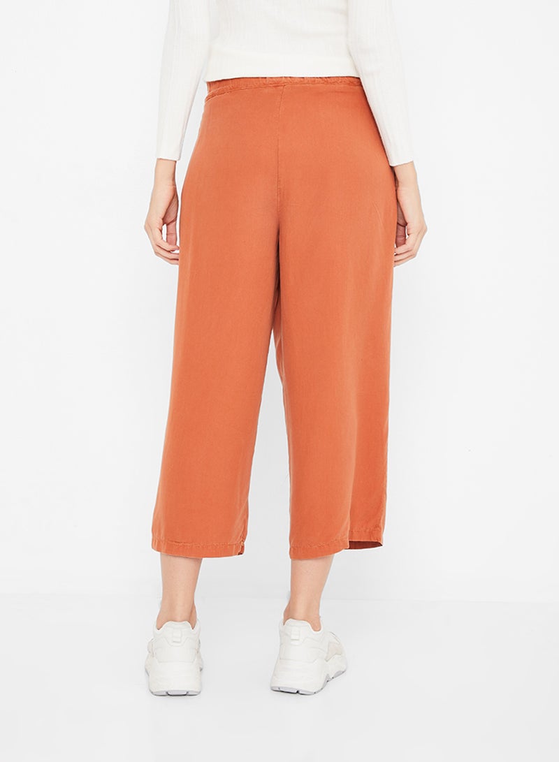 Stock - Dual Pocket Culottes Rust - Image 1