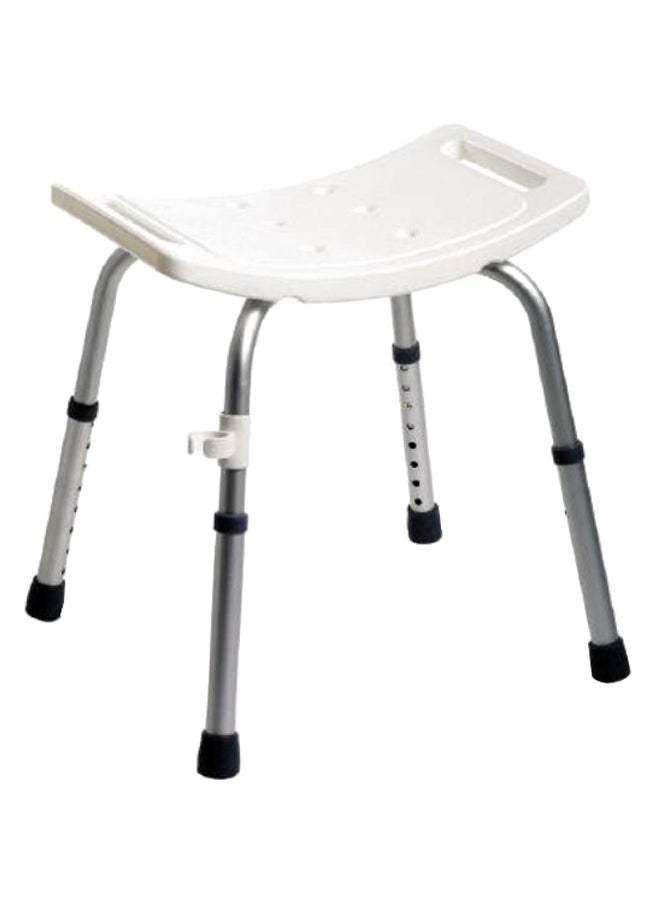 Medline 4-Piece Basic Bath Safety Bench Set Without Back White/Silver/Black