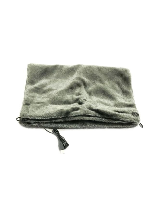 Generic Faux Fur Electric Blanket faux_fur Grey Free Size 