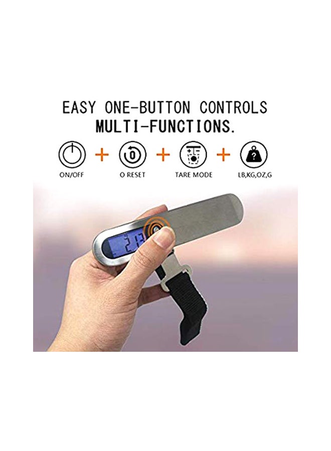 Generic - Portable Digital Luggage Scale Silver - Image 1