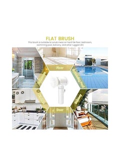 Gerenic 5 in 1 Electric Magic Cleaning Brush White/Yellow 1.8 x 8.4 x 4.4inch  - Image 3