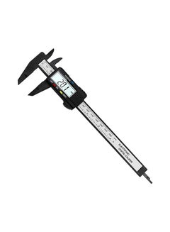 Gerenic Lcd Digital Electronic Carbon Micrometer Black 2.8x25.4x9.4centimeter  - Image 1