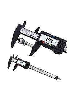 Gerenic Lcd Digital Electronic Carbon Micrometer Black 2.8x25.4x9.4centimeter  - Image 2