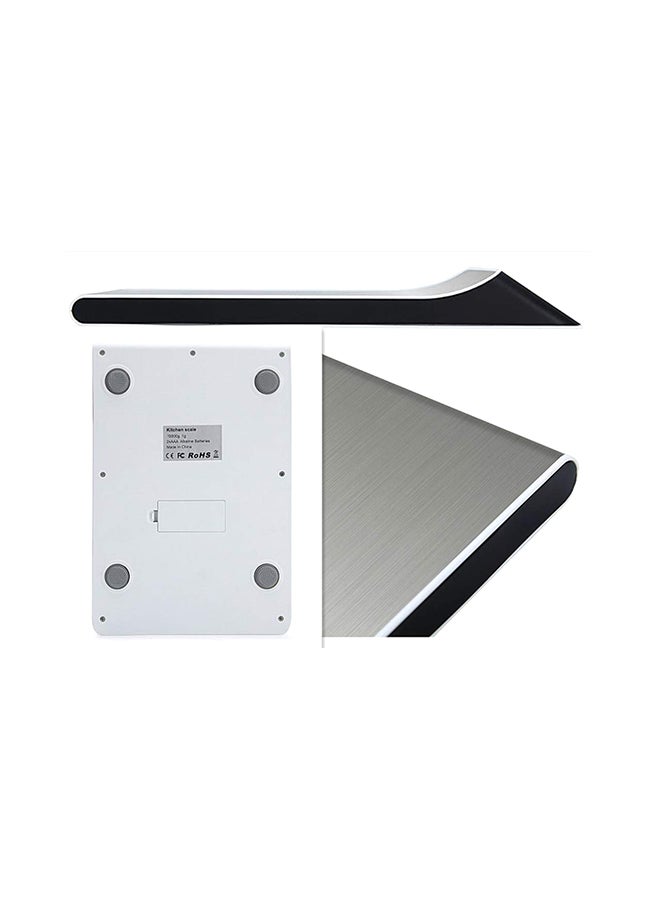 جيرينك ميزان مطبخ بشاشة رقمية فضي 245x168x28مم - Image 3