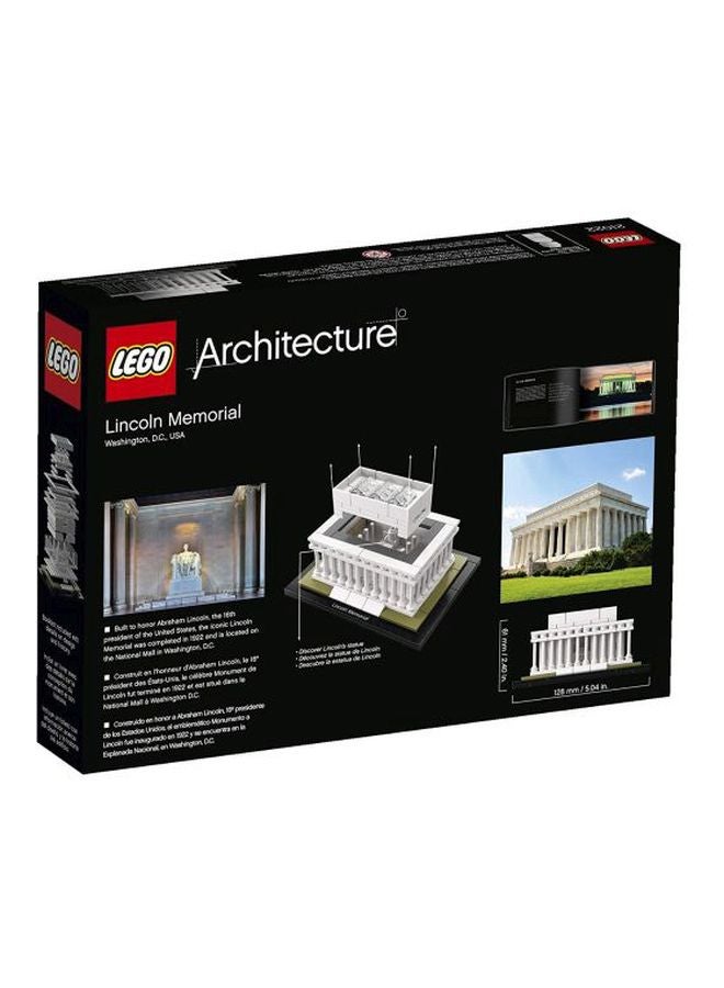 LEGO - 21022 274-Piece Architecture Lincoln Memorial Building Set 21022 12+ Years - Image 1