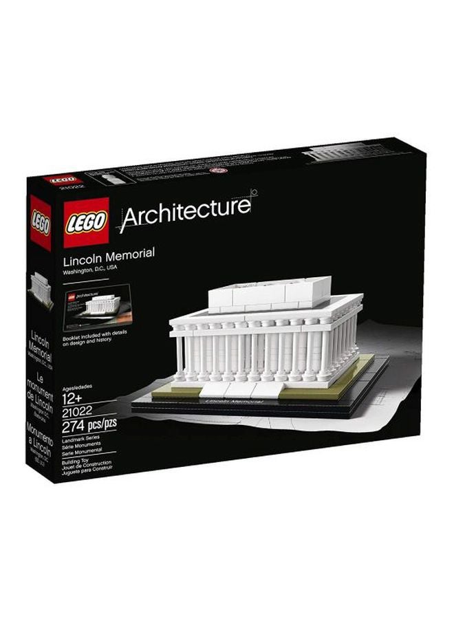 LEGO - 21022 274-Piece Architecture Lincoln Memorial Building Set 21022 12+ Years - Image 1