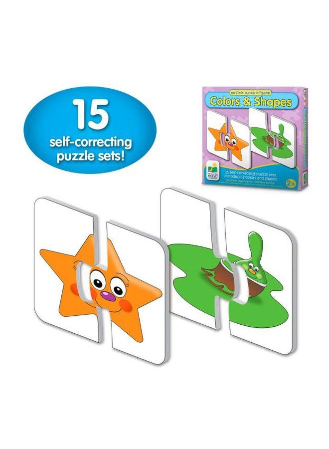 ذا ليرننغ جورني مجموعة أحجية قطع تركيب الألوان والأشكال ماي فيرست ماتش إت مكونة من 15 قطعة - Image 2