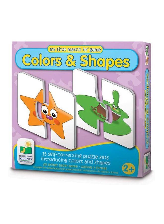 ذا ليرننغ جورني مجموعة أحجية قطع تركيب الألوان والأشكال ماي فيرست ماتش إت مكونة من 15 قطعة - Image 3