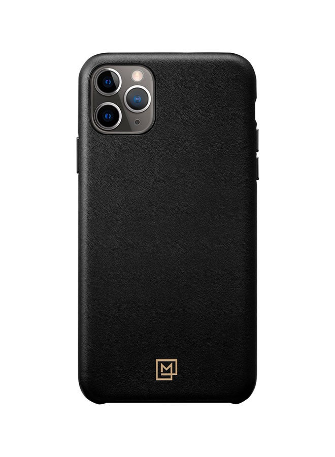 Spigen La Manon Calin PU Leather Cover For Apple iPhone 11 Pro MAX Chic Black - Image 3