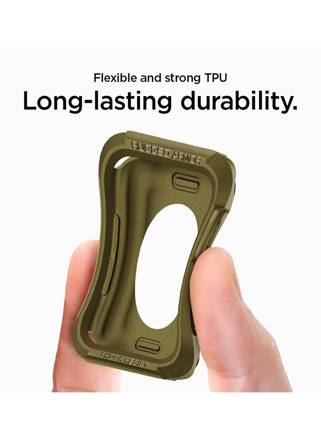 Spigen Rugged Armor Protector Apple Watch Series 8 / 7 (45mm) and Series 6/SE2/SE/5/4 (44mm) Case Cover Olive Green  - Image 2