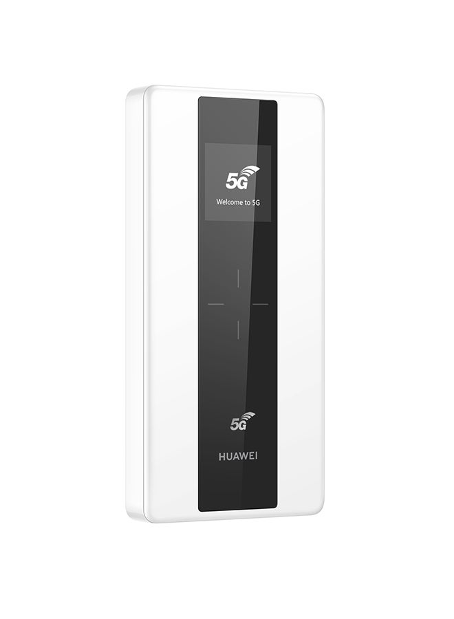 HUAWEI - 5G Mobile WiFi Pro Router, E6878-370, White With 5G Unlimited Data Package For 1 month And PlayStation Store Recharge Card White - Image 1