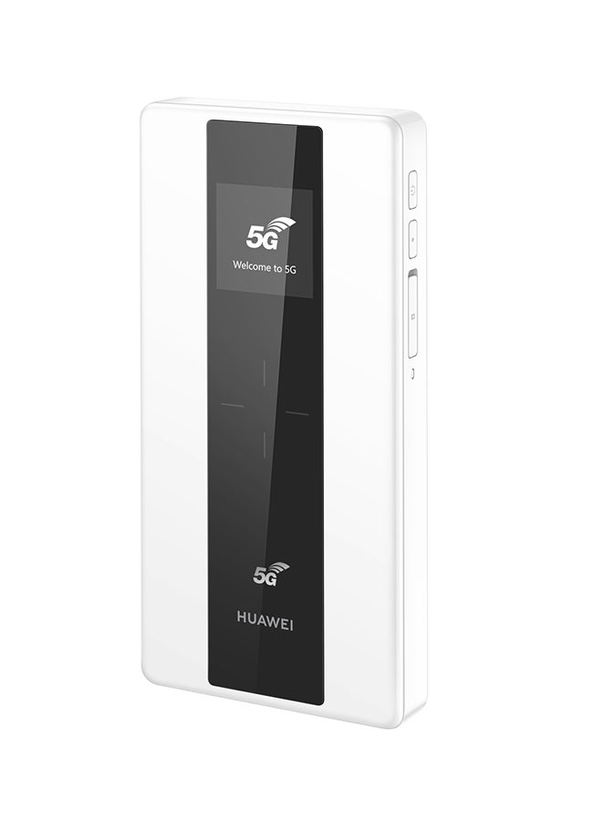 HUAWEI - 5G Mobile WiFi Pro Router, E6878-370, White With 5G Unlimited Data Package For 1 month And PlayStation Store Recharge Card White - Image 1