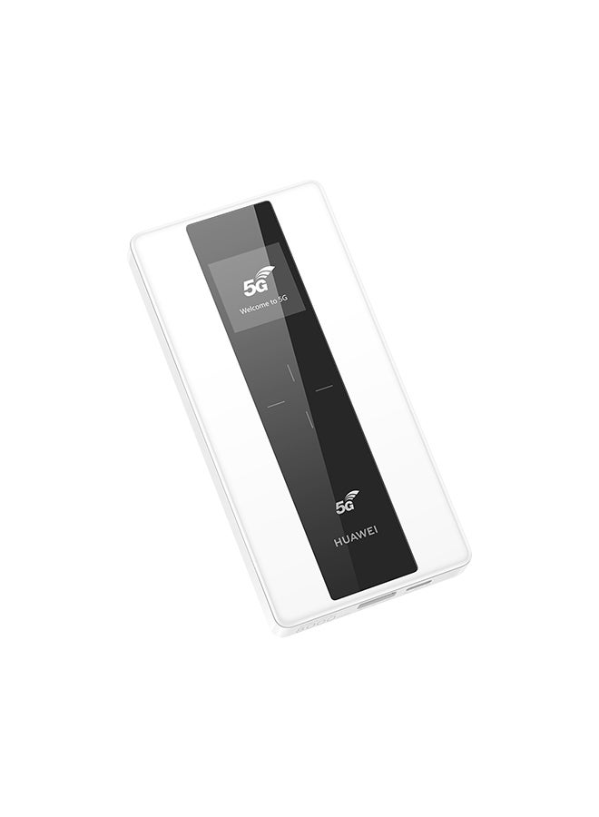 HUAWEI - 5G Mobile WiFi Pro Router, E6878-370, White With 5G Unlimited Data Package For 1 month And PlayStation Store Recharge Card White - Image 1
