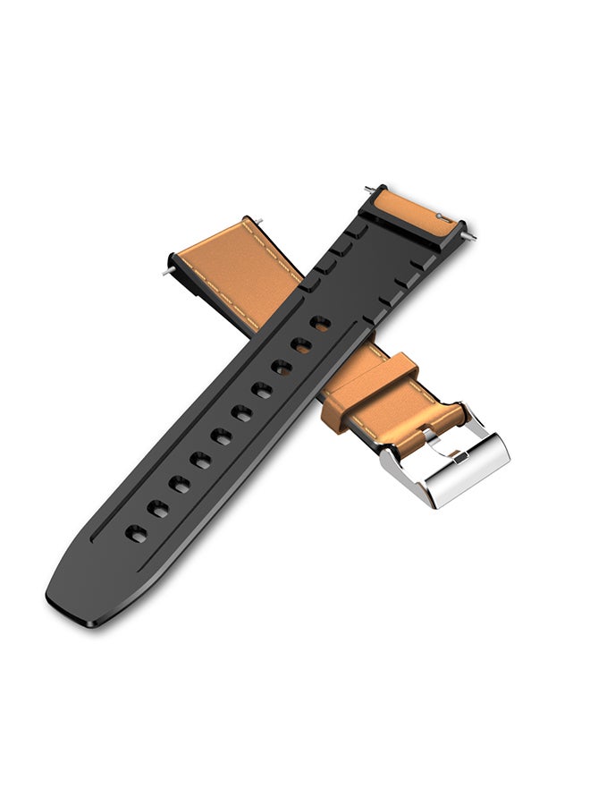 KOSPET سوار ساعة يد من الجلد طراز 3804. بني - Image 3