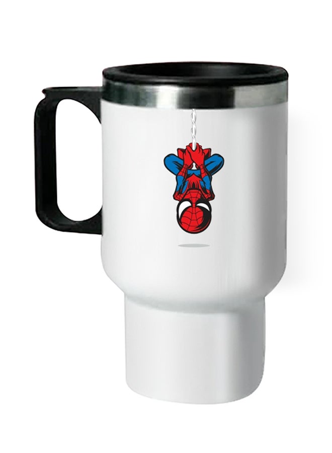 Generic - Spiderman Printed Thermal Mug White/Red/Blue - Image 1