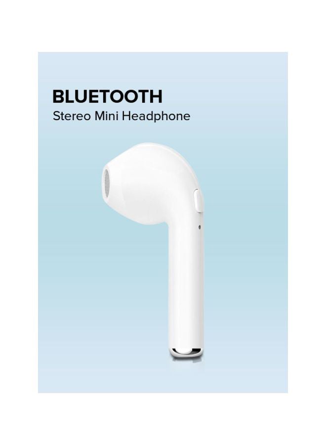 Generic - Bluetooth In-Ear Headset With Mic White - Image 1