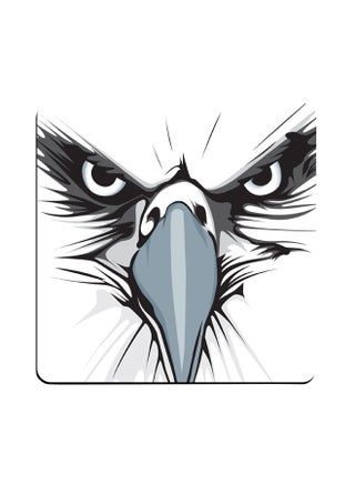 Eagle Printed Coaster Multicolour 9x9cm - v1577450311/N32977116A_1