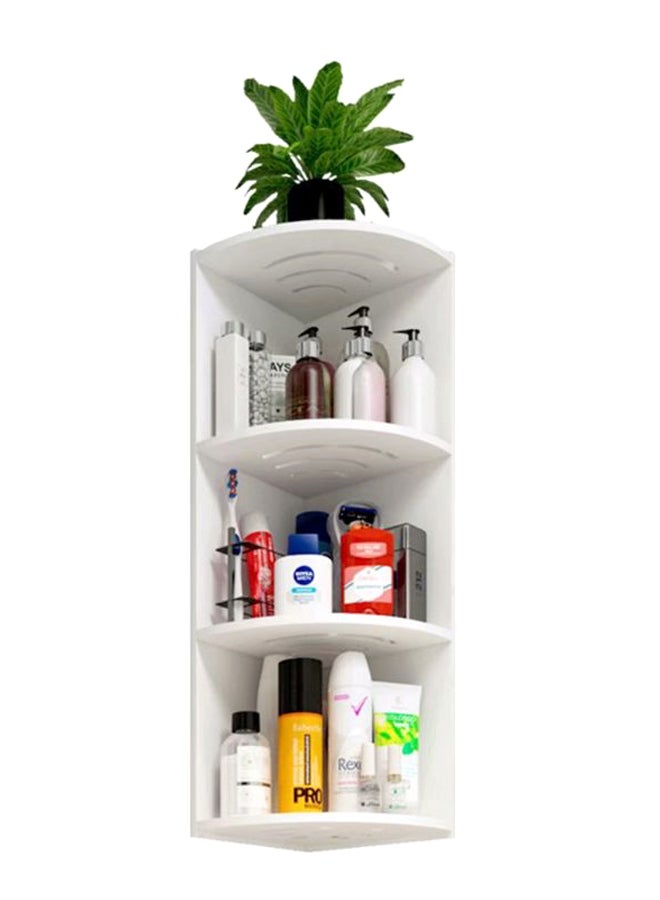 Falpro 4-Tier Bathroom Organizer Corner Rack White  - Image 1