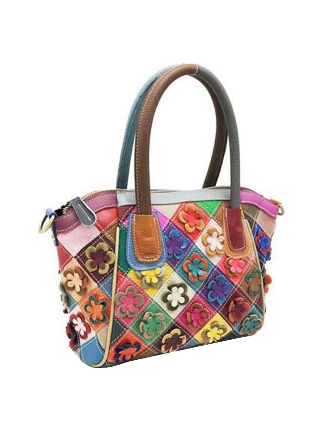 J&J Elegant Design Light Weight Shoulder Bag Pink/Blue/Green - Image 1