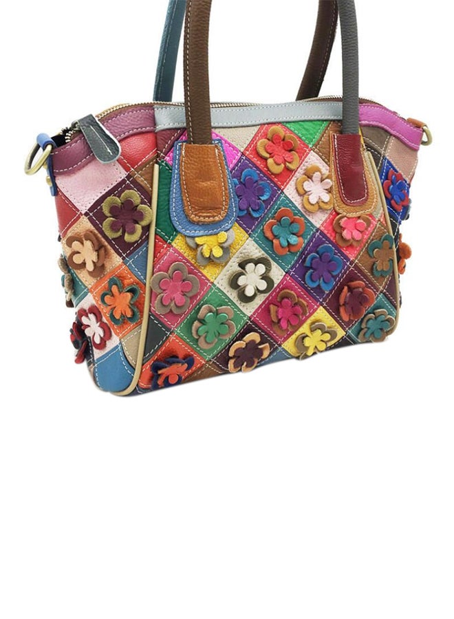 J&J Elegant Design Light Weight Shoulder Bag Pink/Blue/Green - Image 5
